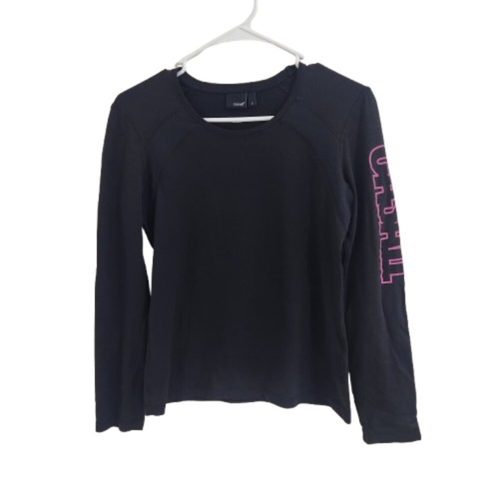 CASALL Essential Athletic Training Top Woman's Long Sleeve Black Size Small